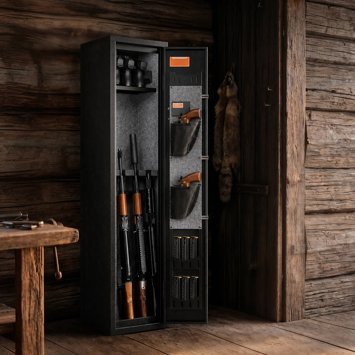 Pro-SF0103 Rifle Safe, 3 Long Gun Cabinet with Fingerprints - Image 9