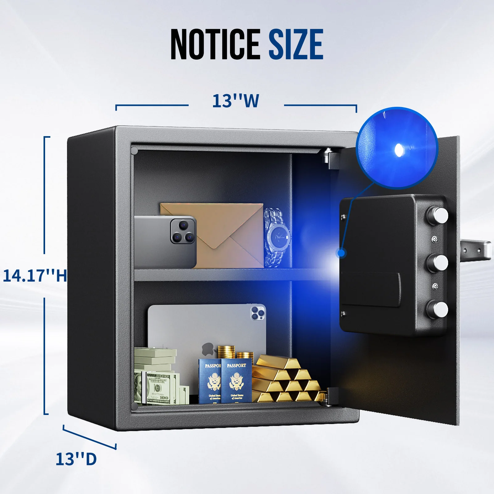 SF0603 Home Safe, 1.5 Cu Ft Fingerprint Digital Quick Access - Image 10